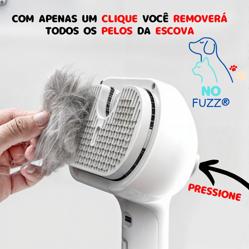 NoFuzz® - Escova Tira Pelos 2 em 1