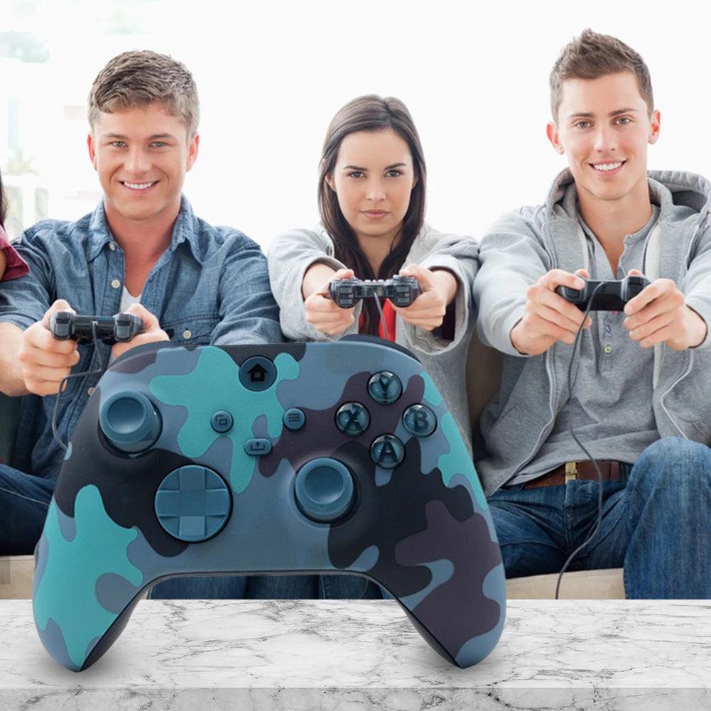 2.4G Wireless Gamepad para XBOX SERIES X/S - Manípulo de Jogo com Vibração de 6 Eixos, Função Turbo e Controle Sem Fio - Anti-derrapante - TendTuddo