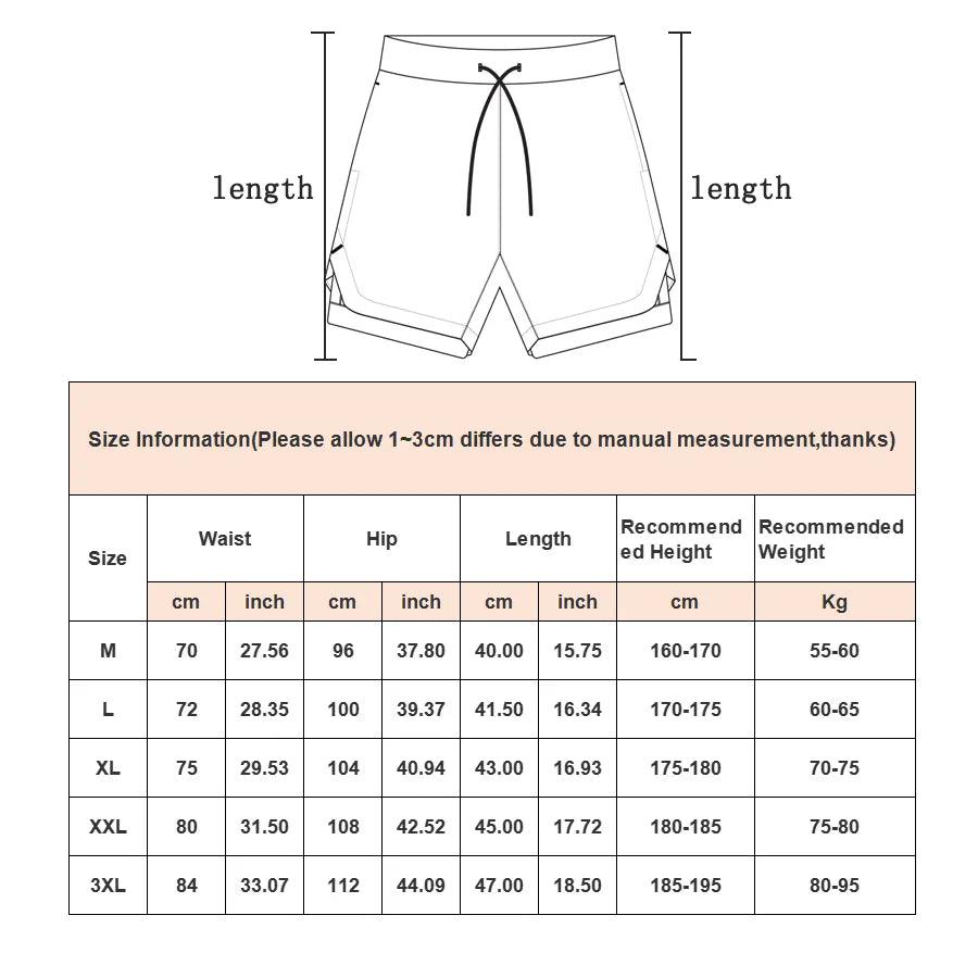 Camo Running Shorts Men Gym Sports Shorts 2 In 1 Quick Dry Workout Training Gym Fitness Jogging Short Pants Summer Men Shorts - TendTuddo