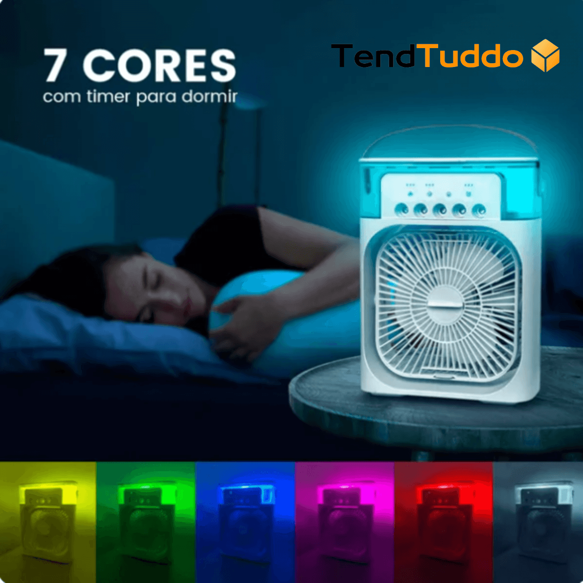 Frosty Refreshes®️ - Climatizador, Umidificado De Ar c/ Reservatório Para Água e Gelo; Portátil - TendTuddo - TendTuddo